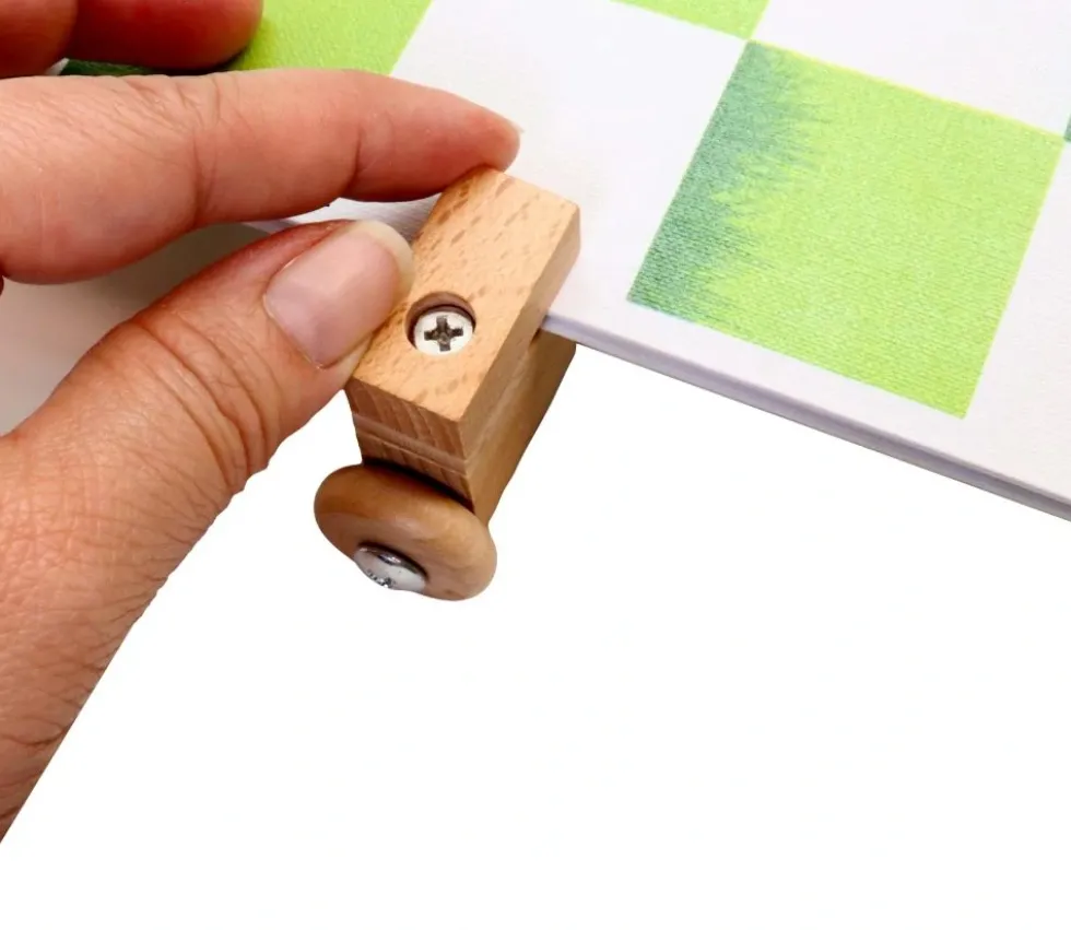 Support tournant en bois de 40 cm pour plateau de jeu 35.5 cm