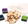 26 Tampons lettres de 1 cm + 3 encreurs