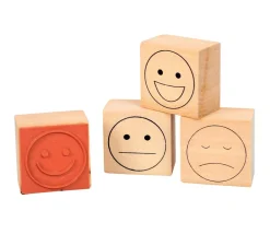 4 tampons émotions sourire évaluation 3 cm