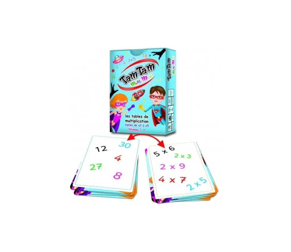 Tamtam Multimax Safari coffret multiplication niveau 1 + 2