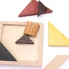 Tangram en bois 12 cm. Fabrication Jura