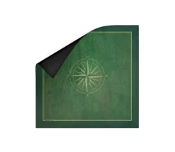 Tapis Bridge 78 x 78 cm Rose des Vents vert