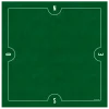 Tapis Bridge 78 x 78 cm vert nord sud est ouest
