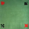 Tapis cartes Tissé 77 x 77 cm vert marque France Cartes 4 AS