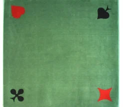 Tapis cartes Tissé 77 x 77 cm vert marque France Cartes 4 AS
