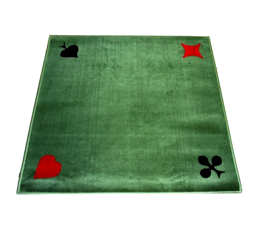Tapis cartes Tissé 77 x 77 cm vert marque France Cartes 4 AS