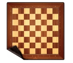 Tapis d'échecs 50 x 50 cm style bois