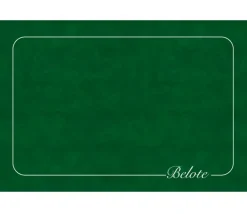 Tapis de cartes Belote classique 40 x 60 cm Vert