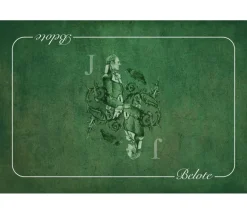 Tapis de cartes Belote Valet 40 x 60 cm Vert