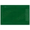 Tapis de cartes Belote 40 x 60 cm grille point 4 joueurs vert