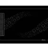 Tapis de cartes Belote 40 x 60 cm grille point 4 joueurs noir