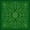 Tapis de cartes Vert Arabesques 40 x 40 cm