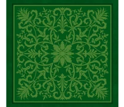 Tapis de cartes Vert Arabesques 40 x 40 cm