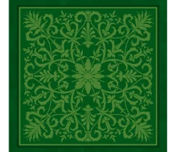Tapis de cartes Vert Arabesques 40 x 40 cm