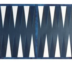 Tapis de jeu Backgammon bleu 64 x 47 cm (sans les pions)
