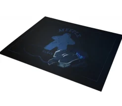 Tapis de Jeu Bureau Gaming 100 x 60 cm Meeple bleu gamer