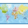 Tapis de Jeu Bureau Gaming 100 x 60 cm Carte du monde
