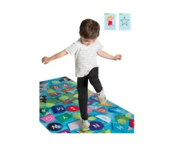 Tapis de jeu éducatif Nimbly lettres, formes et chiffres -183 x 91 cm