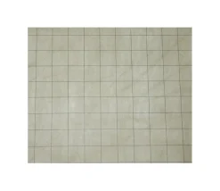 Tapis de jeu recto-verso battlemap carré et hexagone effaçable plateau 66 x 60 cm