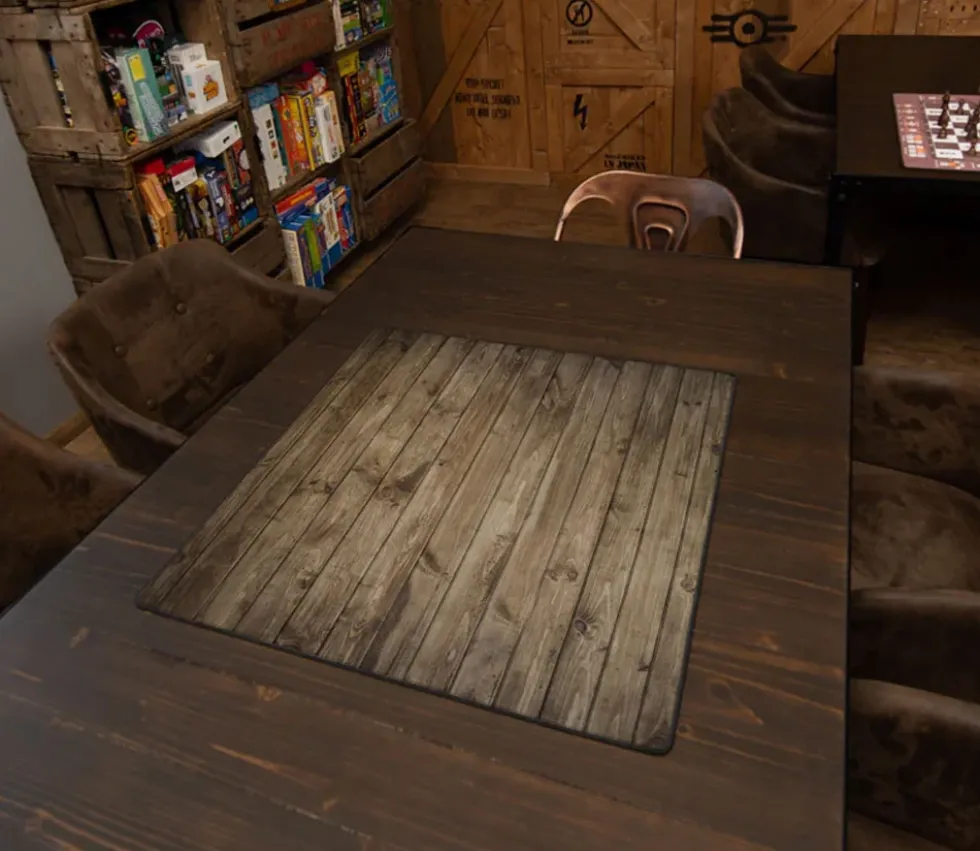 Tapis de jeux 60 x 40 cm décor bois wood