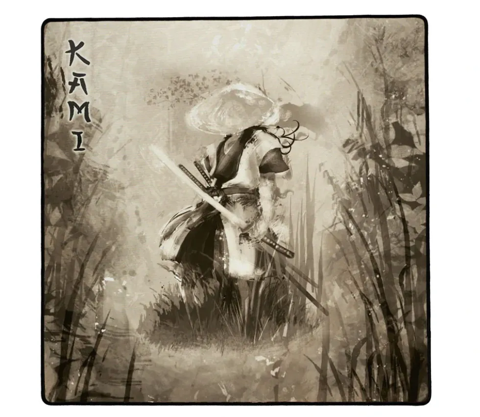 Tapis de jeux 60 x 60 cm Samouraï guerrier japonais Kami