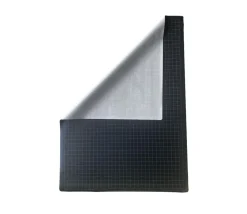 Tapis jeu recto noir - verso gris Megamat carré effaçable plateau 122 x 88 cm
