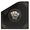 Tapis jeu Tarot 60 x 60 cm noir brun Les 3 bouts