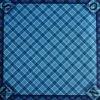 Tapis jeu 60 x 60 cm Tarot bleu écossais Nord Sud Est OUest