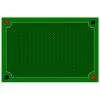 Tapis jeu 40 x 60 cm Vert Classique 4 coins : Pique coeur trèfle carreau