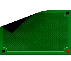 Tapis jeu 40 x 60 cm Vert Classique 4 coins : Pique coeur trèfle carreau