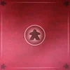 Tapis Meeple rouge Multijeux 60x60 cm