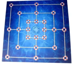 Tapis pour jeu du Moulin géant 60 cm (Marelle)