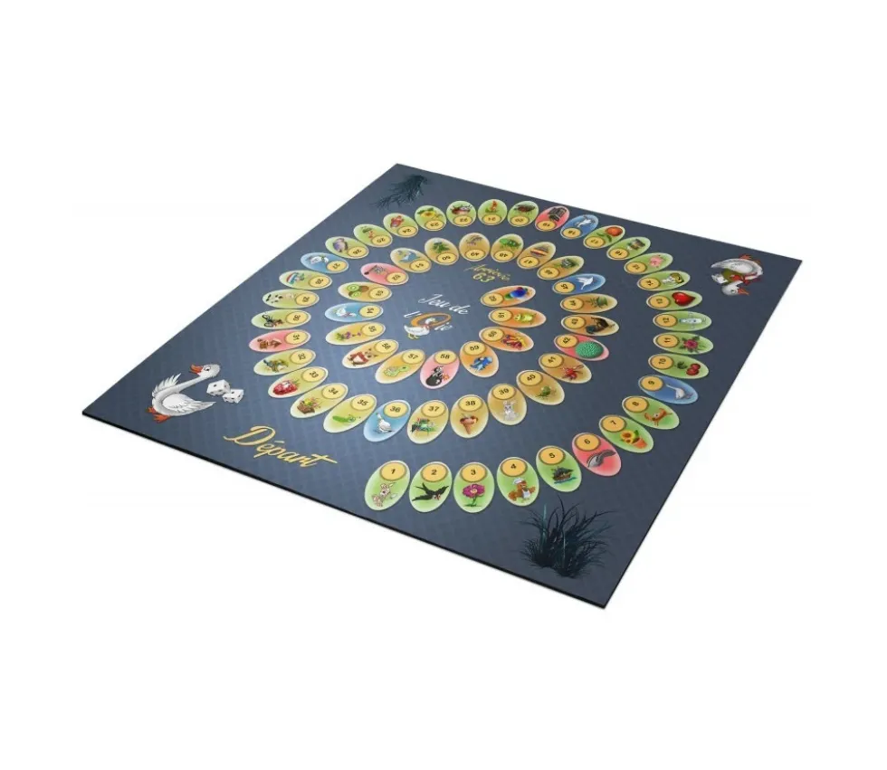 Tapis souple jeu de l'oie 60 x 60 cm sans pions