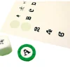 96 étiquettes 20 mm rondes autocollantes blanches pastille