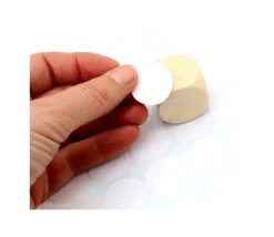40 étiquettes 24 mm rondes autocollantes blanches pastille