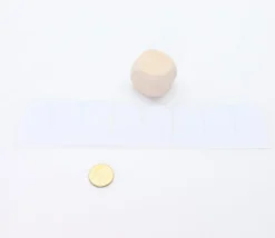 8 étiquettes 24 mm rondes autocollantes blanches pastille