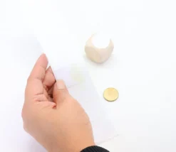 8 étiquettes 24 mm rondes autocollantes blanches pastille