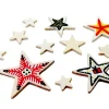 11 étoiles bois plates différentes tailles de 2.3 cm à 7.5 cm neutres