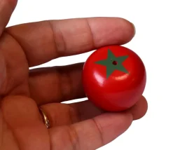 Tomate en bois jouet fruit à l'unité