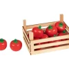 Tomate en bois 4.3 x 3.7 cm jouet fruit