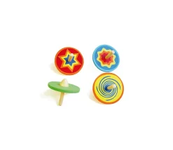 Toupie bois Multicolore 6 cm de diamètre