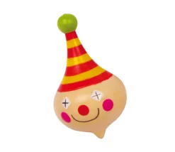 Toupie Clown en bois 5.6 cm de haut