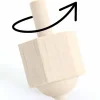 Toupie hexagonale 6 faces neutres - toton 4 cm