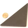 Triangle rectangle isocèle noir 96 x 66 x 8 mm en bois