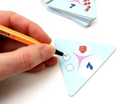 Tri-dominos de 1 à 12 - chiffres, points et objets