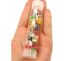 Tube 30 mini gems multicolores pépites gemmes