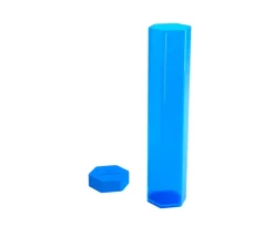 Tube plastique de rangement bleu 38 cm