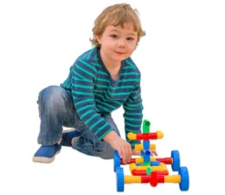 Tubes emboîtables 64 pièces - Jeu construction véhicule