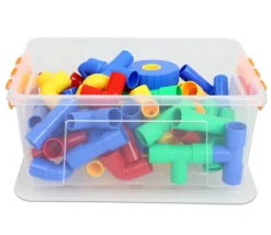 Tubes emboîtables 64 pièces - Jeu construction véhicule