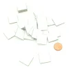 40 Tuiles carré 20 mm jetons épais blanc 2 cm vierge à personnaliser